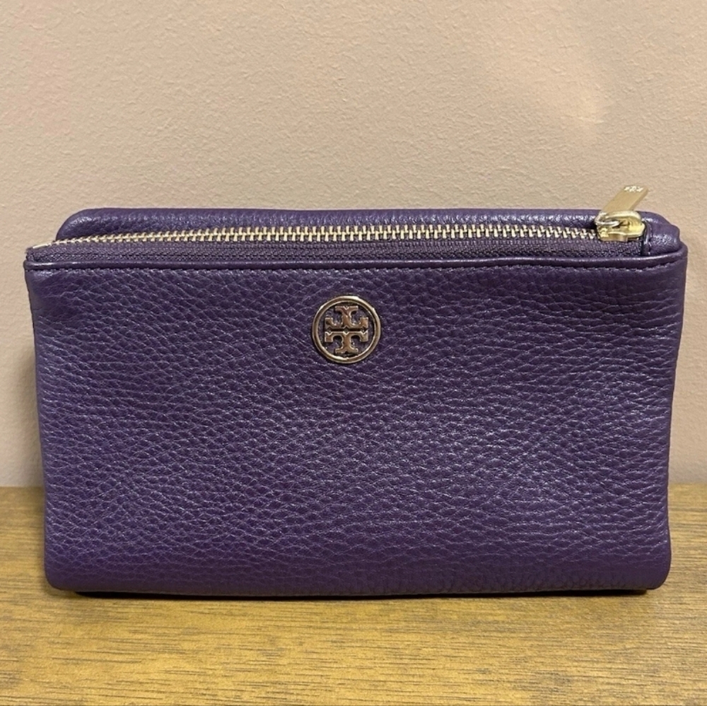 TORY BURCH Mini Robinson Foldover Crossbody Bag PURPLE IRIS